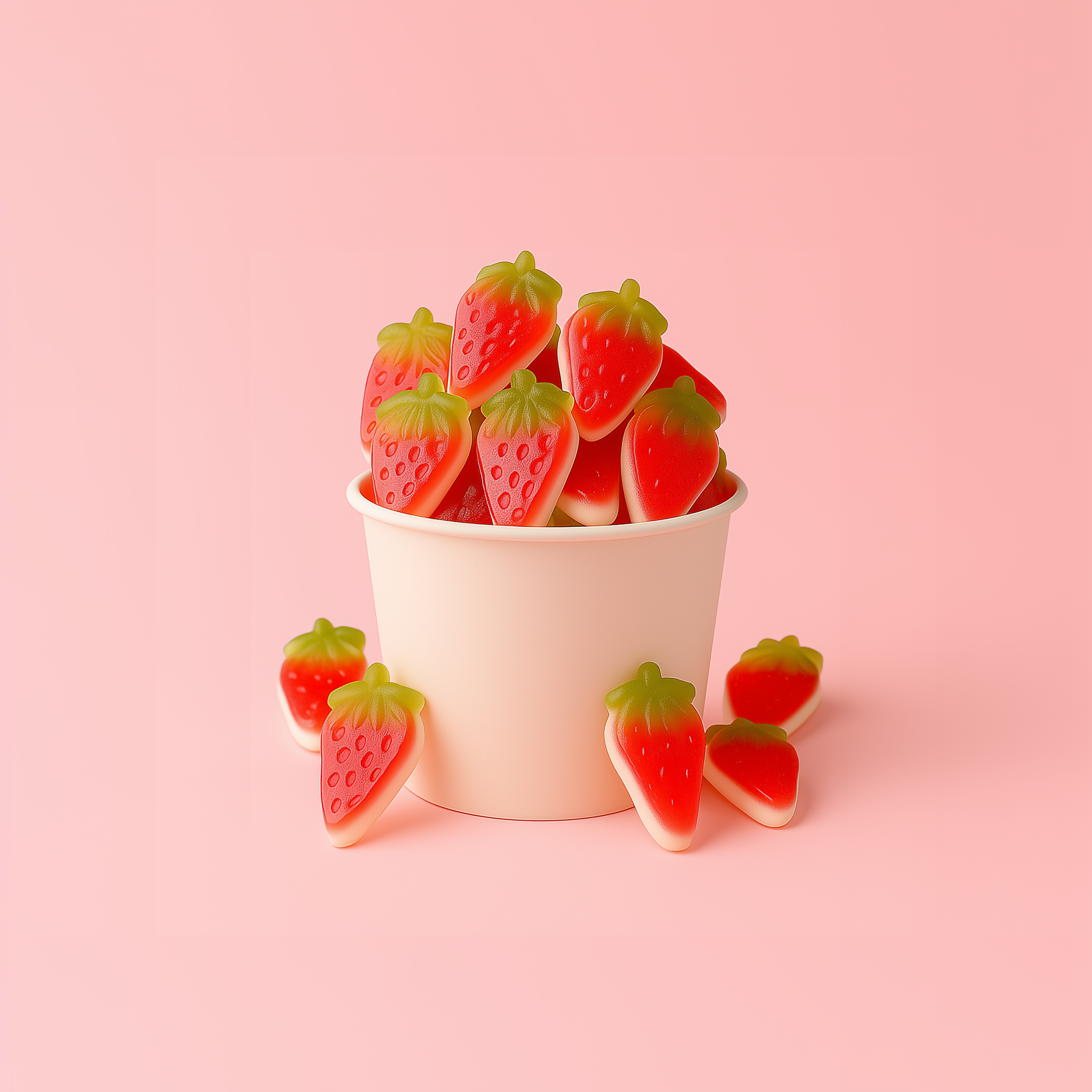 Halal snoep-zacht-zoet-aardbeien