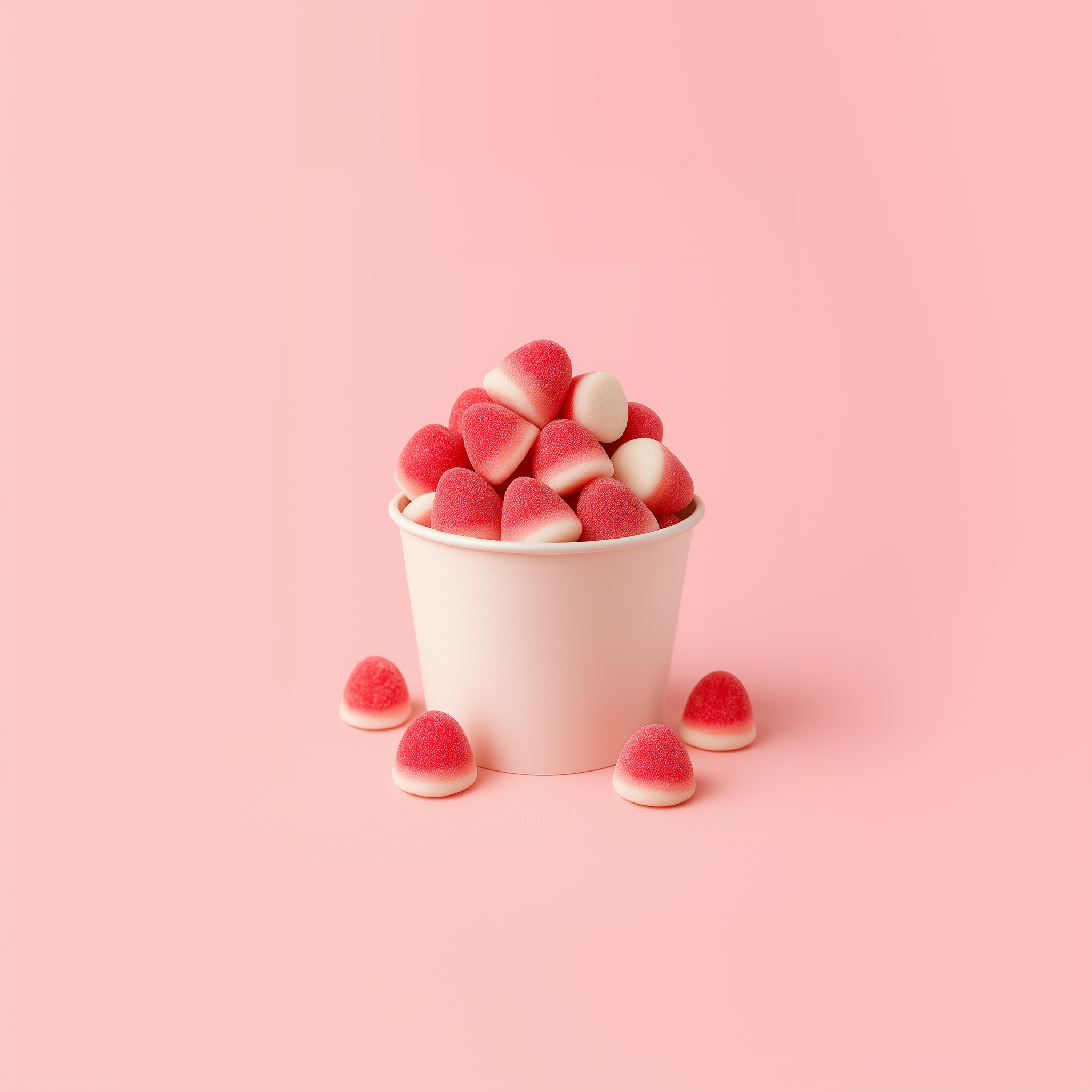 Halal snoep-zacht-zoet-rood