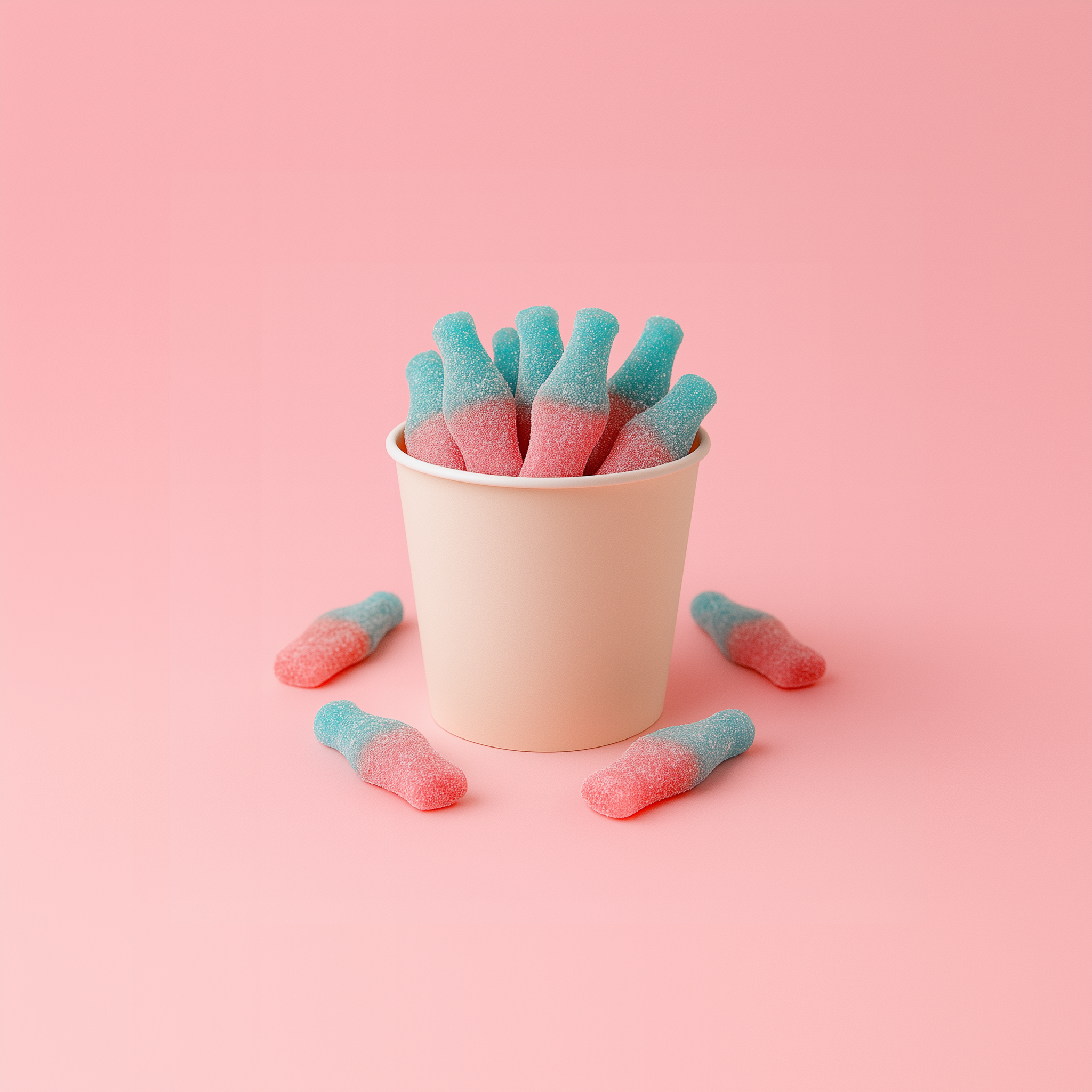 Halal snoep-zacht-zoet-zure flesjes